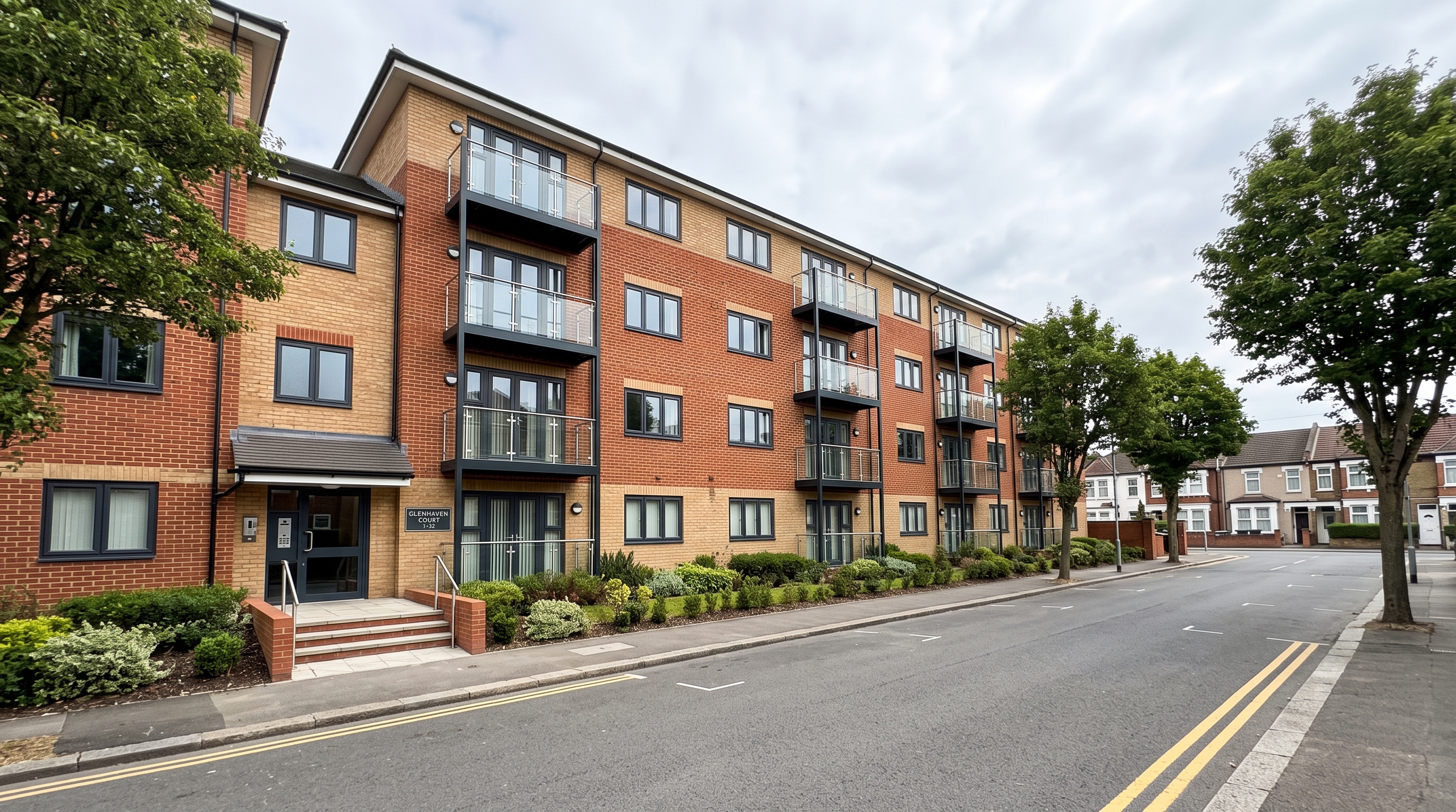 External flat refurbishment, residential block