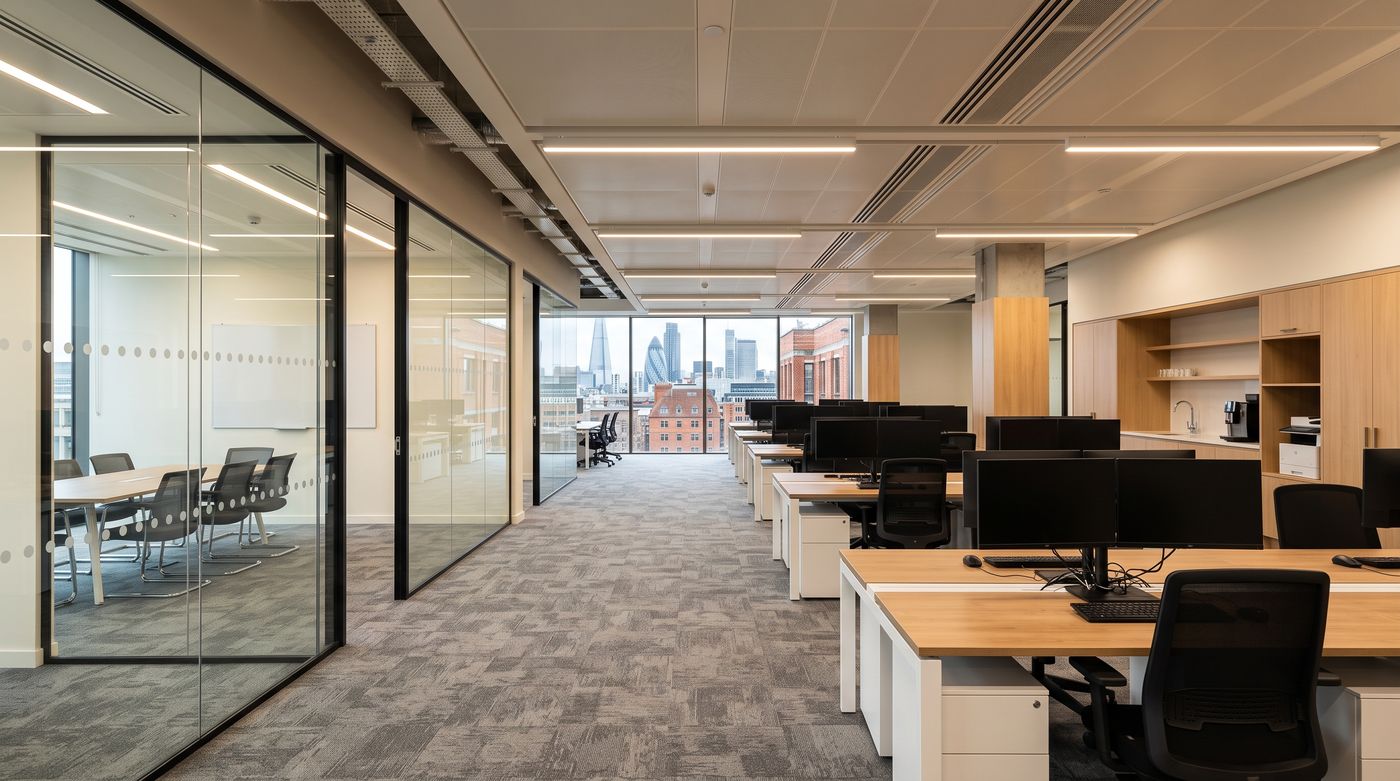 Category B office fit-out, City of London