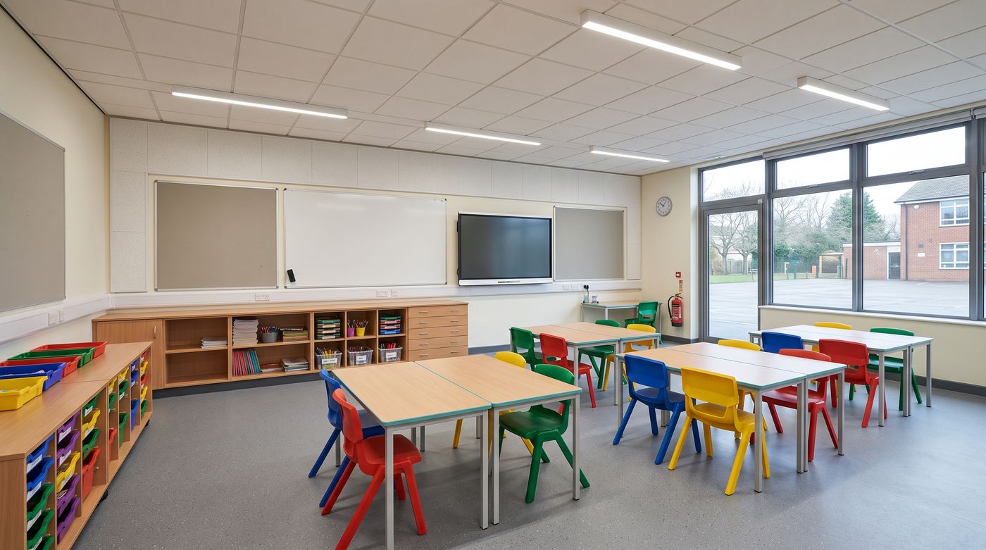Secondary school classroom internal refurbishment, Surrey